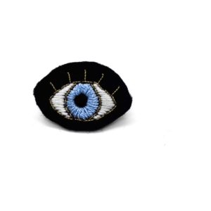 Broche oeil - broderie