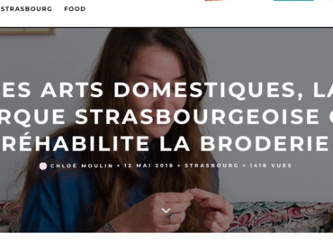 interview pokaa Les Arts Domestiques Broderie Strasbourg