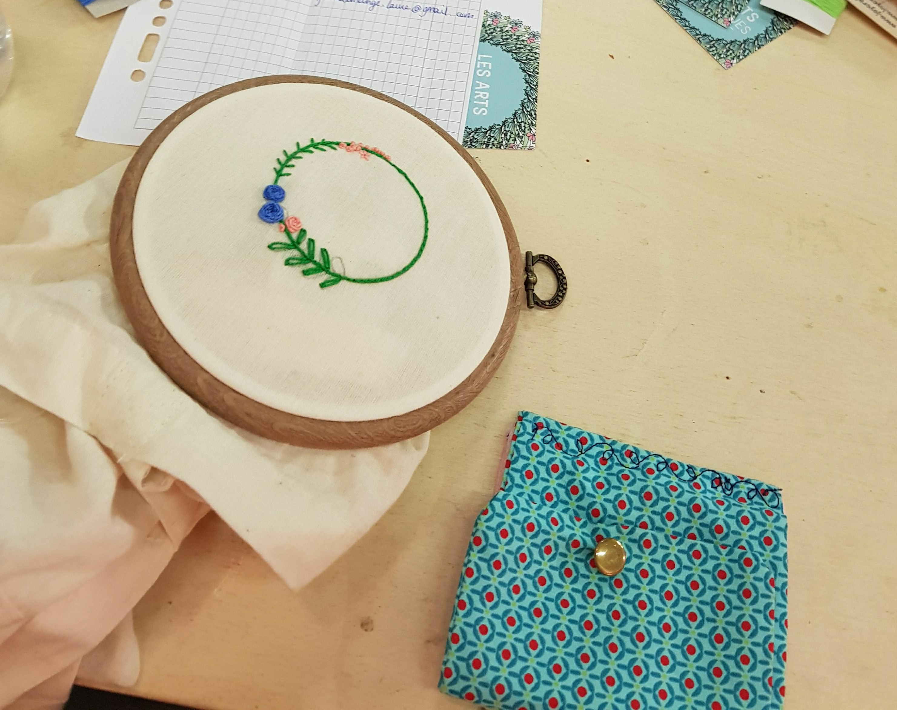 couronne de fleurs les arts domestiques