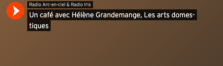 Les Arts Domestiques radio arc en ciel
