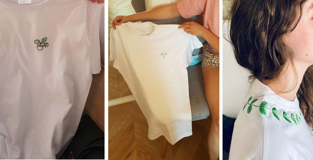 Broderie tee-shirt